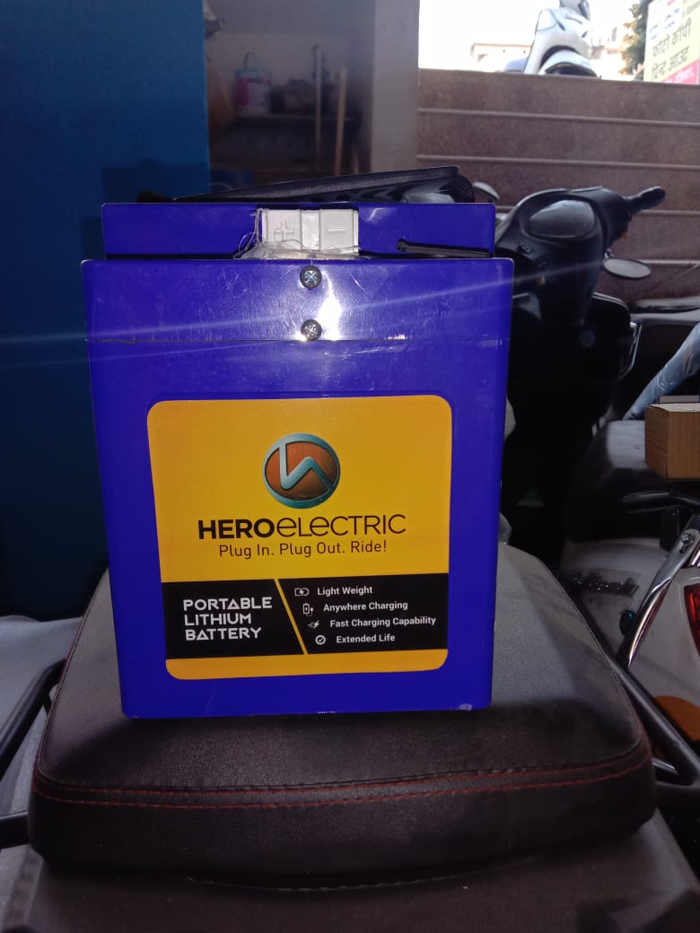 hero lithium ion battery bike